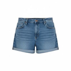 Old Navy Cuffed Hem High Rise Whiskering Denim O.G. Shorts Blue Size 18